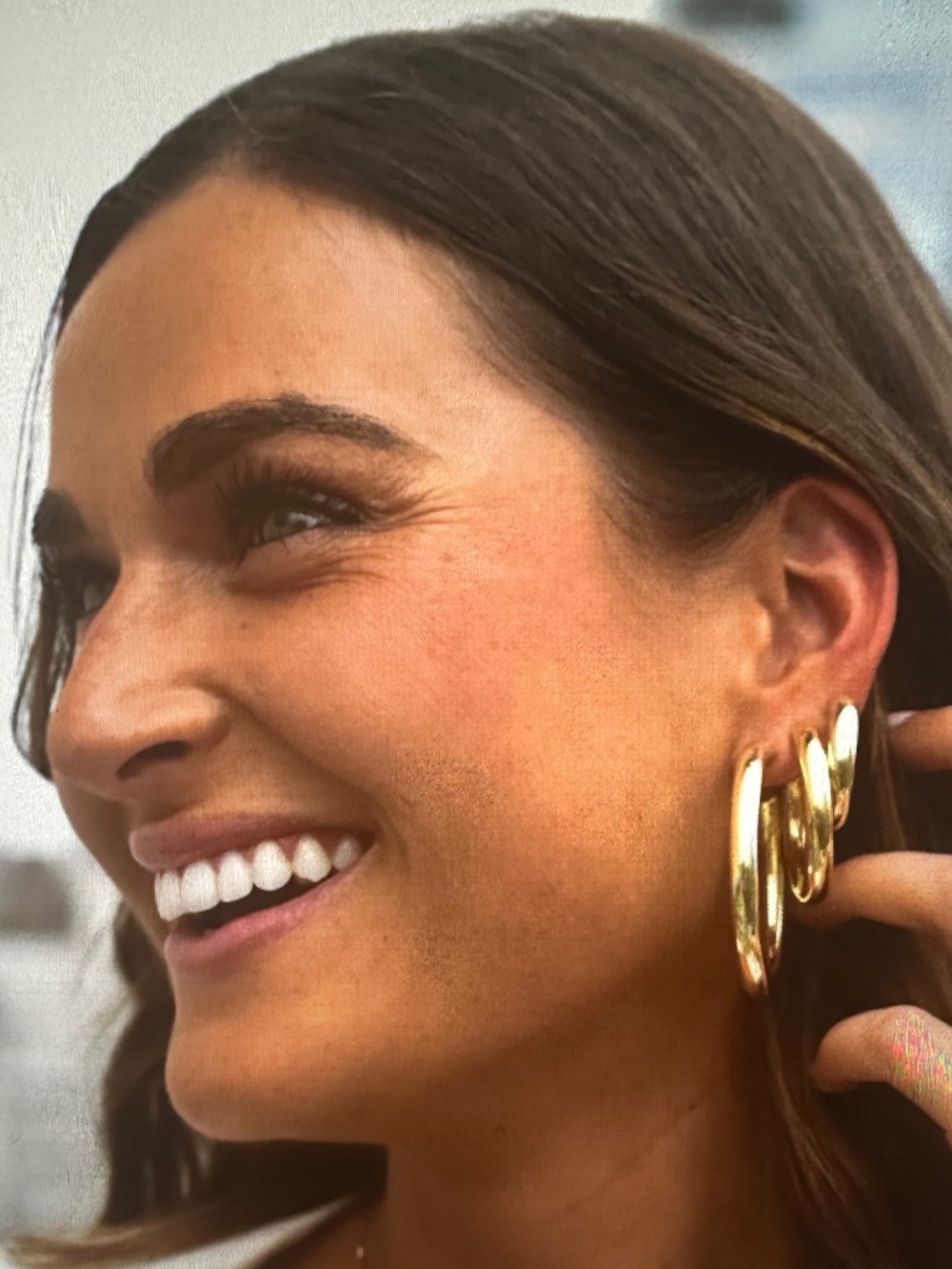 House of Harlow 1960 Gold Hoops